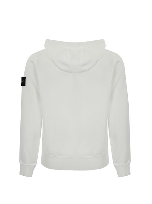 Felpa 6100061 in cotone White STONE ISLAND | 6100061S0051V0001